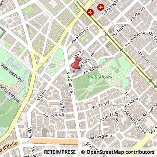 Mappa Via Basento, 22, 00198 Roma, Roma (Lazio)