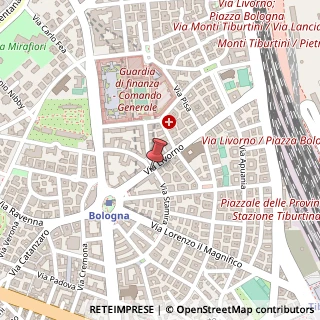 Mappa Via Livorno, 20, 00162 Roma, Roma (Lazio)