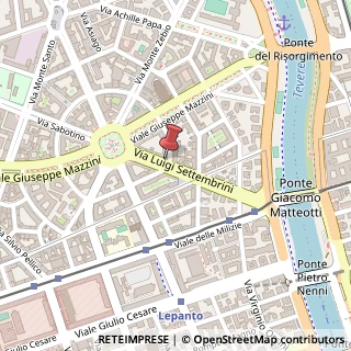 Mappa Via Luigi Settembrini, 30, 00195 Roma, Roma (Lazio)