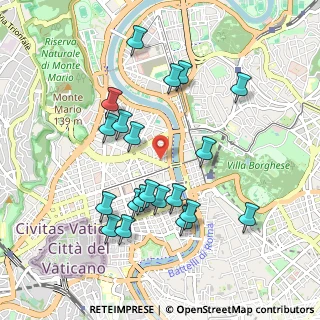 Mappa Via Ciro Menotti, 00195 Roma RM, Italia (1.014)