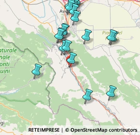 Mappa Via Liri, 67054 Civitella Roveto AQ, Italia (8.9225)