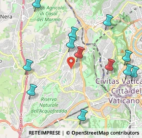 Mappa Via Giuseppe Mezzofanti, 00168 Roma RM, Italia (2.56833)