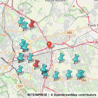 Mappa Via Delia, 00155 Roma RM, Italia (5.7095)