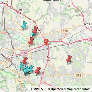 Mappa Via Delia, 00155 Roma RM, Italia (5.67417)