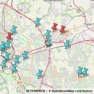 Mappa Via Delia, 00155 Roma RM, Italia (6.4315)