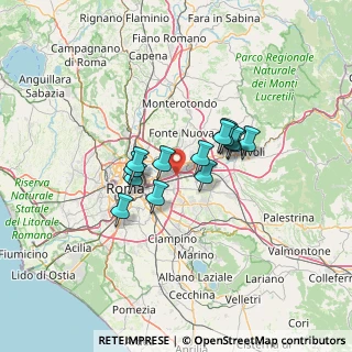Mappa Via Delia, 00155 Roma RM, Italia (9.73)