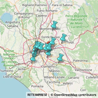 Mappa Via Delia, 00155 Roma RM, Italia (9.52429)
