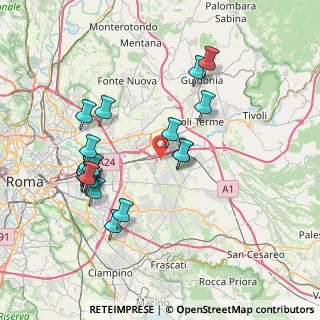 Mappa Via delle Cerquete, 00132 Roma RM, Italia (8.095)