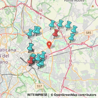 Mappa Via Luigi Tamburrano, 00155 Roma RM, Italia (3.9835)