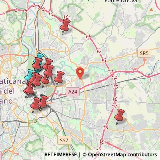 Mappa Via Luigi Tamburrano, 00155 Roma RM, Italia (5.30111)