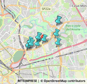 Mappa Via Pan, 00158 Roma RM, Italia (1.26833)