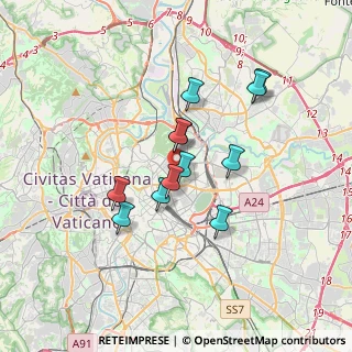 Mappa Via Zara, 00189 Roma RM, Italia (2.93667)
