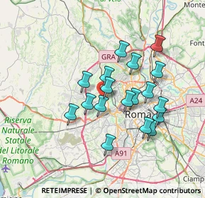 Mappa Via Michele Bonelli, 00168 Roma RM, Italia (6.35389)