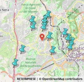 Mappa Via Michele Bonelli, 00168 Roma RM, Italia (1.95333)
