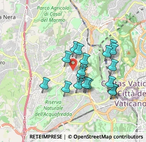 Mappa Via Michele Bonelli, 00168 Roma RM, Italia (1.53556)