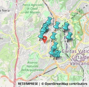 Mappa Via Michele Bonelli, 00168 Roma RM, Italia (1.3975)