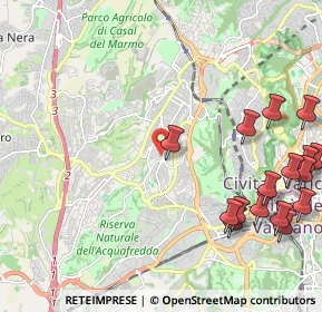Mappa Via Michele Bonelli, 00168 Roma RM, Italia (3.02188)