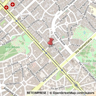 Mappa Via Dalmazia, 29, 00198 Roma, Roma (Lazio)