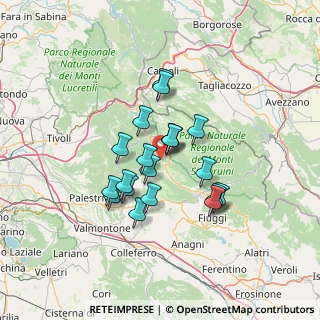 Mappa Contrada Sant'Onofrio, 00028 Subiaco RM, Italia (11.0855)