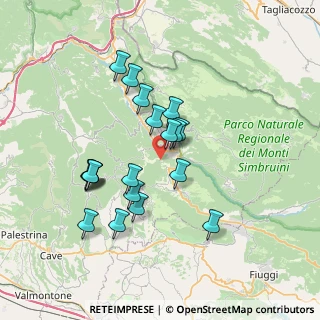 Mappa Contrada Sant'Onofrio, 00028 Subiaco RM, Italia (6.82632)