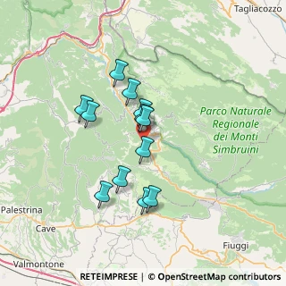 Mappa Contrada Sant'Onofrio, 00028 Subiaco RM, Italia (6.02583)