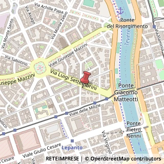 Mappa Via Luigi Settembrini, 17/a, 00195 Roma, Roma (Lazio)