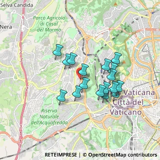 Mappa Via Alberto Bolognetti, 00167 Roma RM, Italia (1.53588)