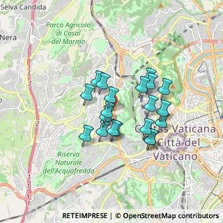 Mappa Via Alberto Bolognetti, 00167 Roma RM, Italia (1.429)