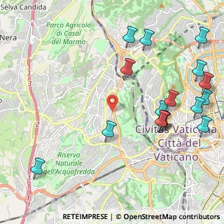 Mappa Via Alberto Bolognetti, 00167 Roma RM, Italia (2.8175)