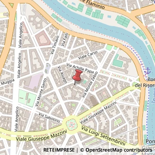 Mappa Via Antonio Cantore, 21, 00195 Roma, Roma (Lazio)