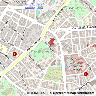 Mappa Via Carlo Fea, 4, 00161 Roma, Roma (Lazio)