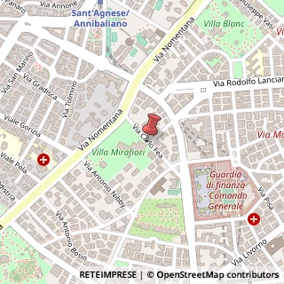 Mappa Via Carlo Fea, 4, 00161 Roma, Roma (Lazio)