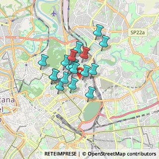 Mappa Via Carlo Fea, 00161 Roma RM, Italia (1.21389)