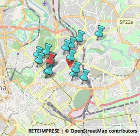 Mappa Via Carlo Fea, 00161 Roma RM, Italia (1.286)