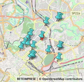 Mappa Via Carlo Fea, 00161 Roma RM, Italia (1.79824)