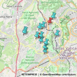 Mappa Via Aleandro Gerolamo, 00168 Roma RM, Italia (1.42154)