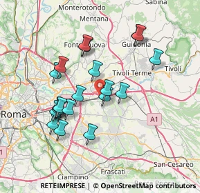 Mappa Via Enrico Forlanini, 00132 Roma RM, Italia (7.1025)