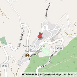 Mappa Via Roma, 18, 00010 San Gregorio da Sassola, Roma (Lazio)