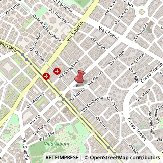 Mappa Via Dora, 5, 00198 Roma, Roma (Lazio)