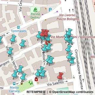 Mappa Via Ugo Balzani, 00162 Roma RM, Italia (0.07407)