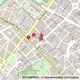 Mappa Via Tagliamento, 5f, 00198 Roma, Roma (Lazio)