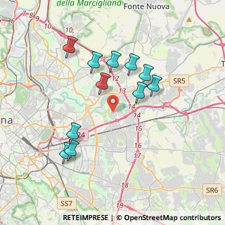 Mappa Via Licoride, 00155 Roma RM, Italia (3.76364)