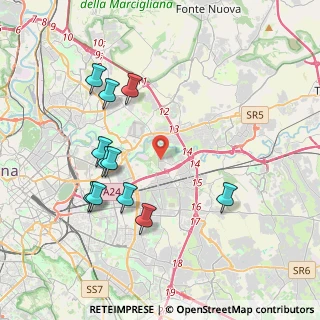 Mappa Via Licoride, 00155 Roma RM, Italia (4.24182)
