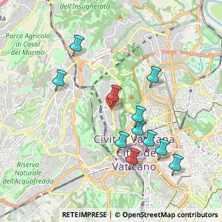 Mappa Via Mario Romagnoli, 00136 Roma RM, Italia (2.08273)
