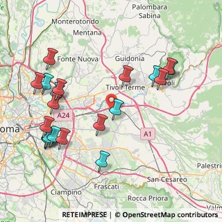 Mappa Via Tortoreto, 00132 Roma RM, Italia (9.734)
