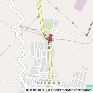 Mappa Via Giuseppe Garibaldi, 14, 86045 Portocannone, Campobasso (Molise)
