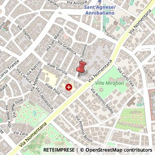 Mappa Viale Gorizia, 4, 00198 Roma, Roma (Lazio)