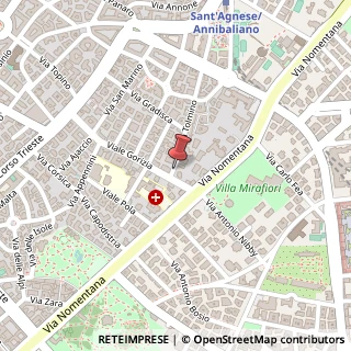 Mappa Via Tolmino,  6, 00198 Roma, Roma (Lazio)