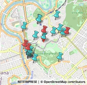 Mappa Via Giuseppe Mangili, 00197 Roma RM, Italia (0.872)