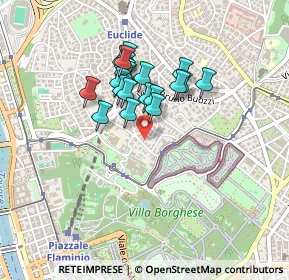 Mappa Via Carlo Linneo, 00197 Roma RM, Italia (0.3525)